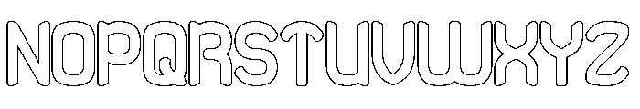 Sun The Empire-Hollow Font UPPERCASE
