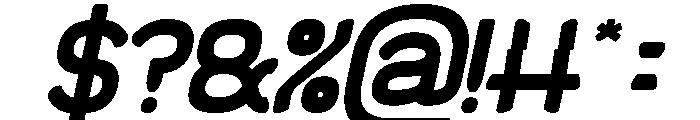 Sun The Empire Italic Font OTHER CHARS
