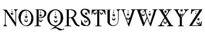 Sun and moon magic Font UPPERCASE
