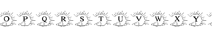 Sun tattoo Font UPPERCASE