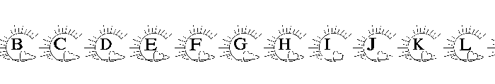 Sun tattoo FONT