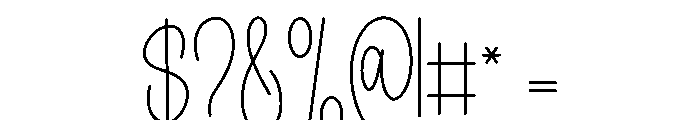 Sunblind Font OTHER CHARS