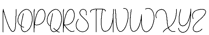 Sunblind Font UPPERCASE