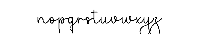 Sunblind Font LOWERCASE