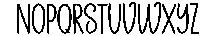Suncare Font UPPERCASE