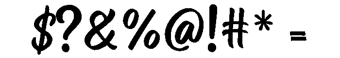 Sundary Beach Script Slant Font OTHER CHARS
