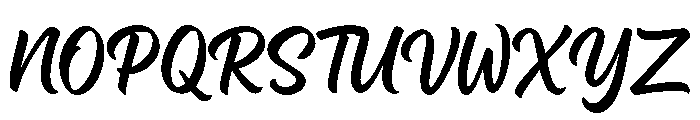 Sundary Beach Script Slant Font UPPERCASE