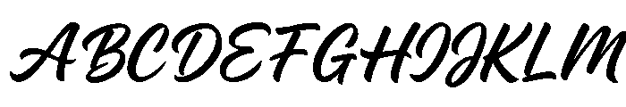 Sundary Beach Script Font UPPERCASE