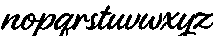 Sundary Beach Script Font LOWERCASE
