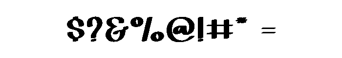 Sunday Action Font OTHER CHARS