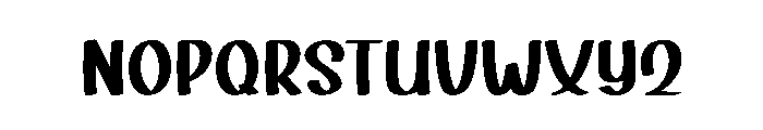 Sunday Action Font LOWERCASE
