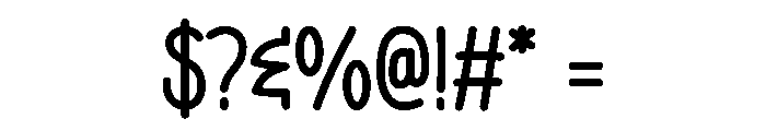 Sunday Blank Font OTHER CHARS