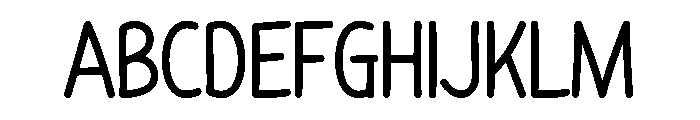 Sunday Blank Font UPPERCASE