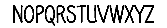 Sunday Blank Font UPPERCASE