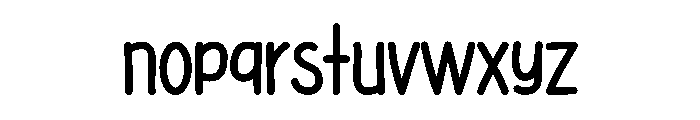 Sunday Blank Font LOWERCASE