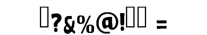 Sunday Bold Regular Font OTHER CHARS