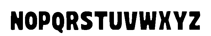 Sunday Bold Regular Font LOWERCASE