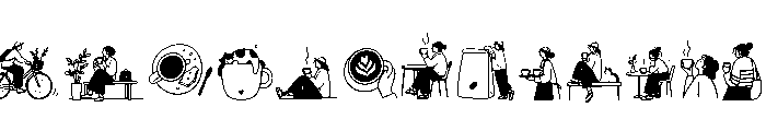 Sunday Brew Doodles Extra Font UPPERCASE