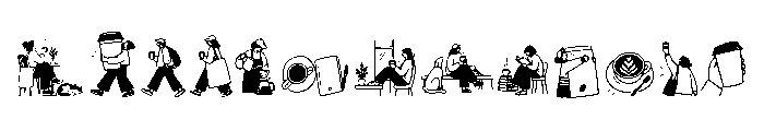 Sunday Brew Doodles Extra Font UPPERCASE