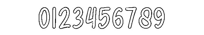 Sunday Chalks Outline Regular Font OTHER CHARS