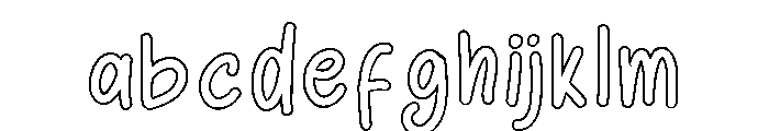 Sunday Chalks Outline Regular FONT