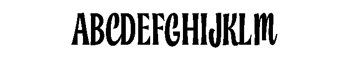 Sunday Chatt Font UPPERCASE