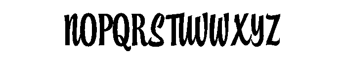 Sunday Chatt Font UPPERCASE