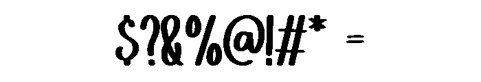 Sunday Chubby Font OTHER CHARS