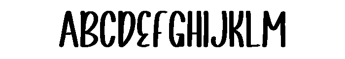 Sunday Chubby Font UPPERCASE