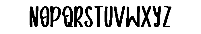 Sunday Chubby Font UPPERCASE