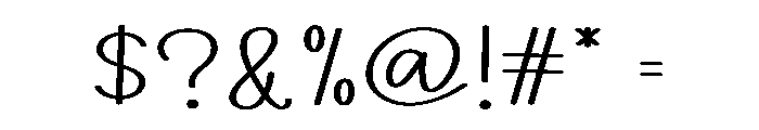 Sunday Chunky Font OTHER CHARS