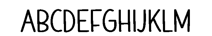 Sunday Chunky Font UPPERCASE