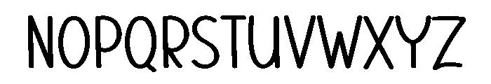 Sunday Chunky Font UPPERCASE