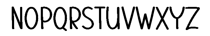 Sunday Chunky Font LOWERCASE