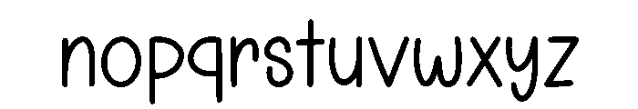 Sunday Dreamy Font LOWERCASE