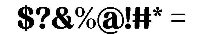 Sunday Edition Regular Font OTHER CHARS