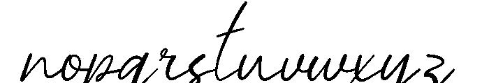 Sunday Fashion Font LOWERCASE