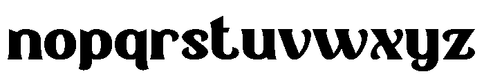 Sunday Fatso Font LOWERCASE