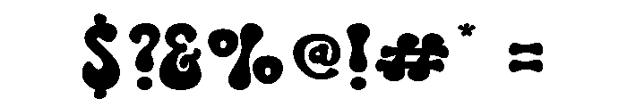 Sunday Funky Font OTHER CHARS