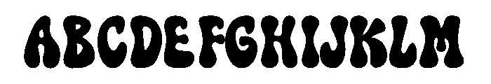 Sunday Funky Font UPPERCASE