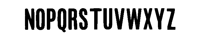 Sunday Grunge Regular Font UPPERCASE