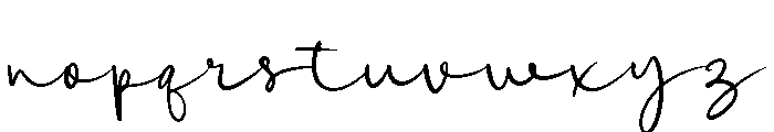 Sunday Holly Font LOWERCASE