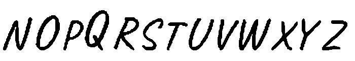 Sunday Ink Regular Font UPPERCASE
