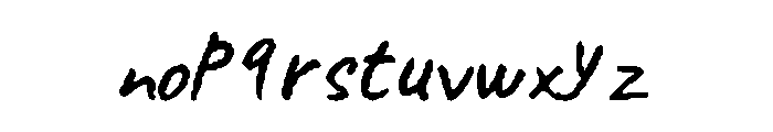 Sunday Ink Regular Font LOWERCASE