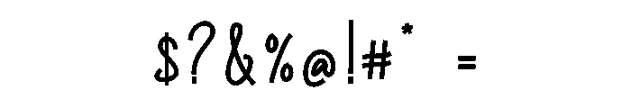 Sunday Inspired Script Font OTHER CHARS