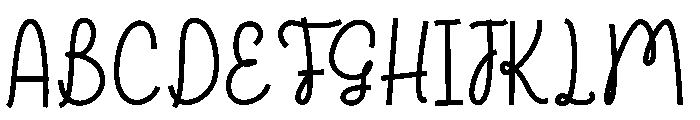 Sunday Inspired Script Font UPPERCASE