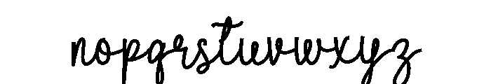 Sunday Inspired Script Font LOWERCASE