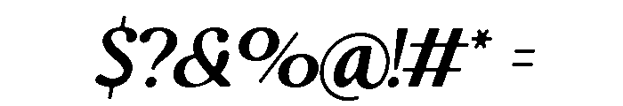Sunday Monare Italic Font OTHER CHARS