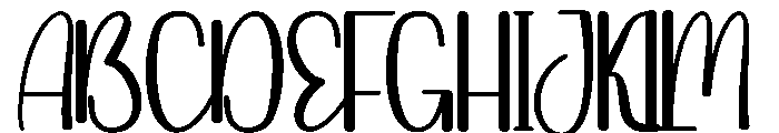 Sunday Newyear Font UPPERCASE