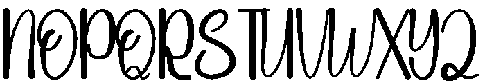 Sunday Newyear Font UPPERCASE